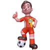 Feestpop voetballer man 65 jaar 4 meter
