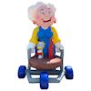 Feestpop vrouw rollator 4 meter 60 jaar