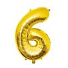 Folie Ballon Goud cijfer 6