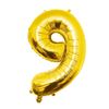 Folie Ballon Goud cijfer 9