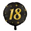 Folie Ballon rond cijfer 18