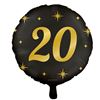 Folie Ballon rond cijfer 20
