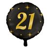Folie Ballon rond cijfer 21