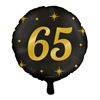 Folie Ballon rond cijfer 65