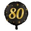 Folie Ballon rond cijfer 80