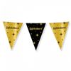 Partyvlag goud gefeliciteerd
