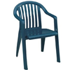 Kunststof stapelstoel blauw