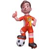 Feestpop voetballer man pensioen 4 meter