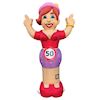 Feestpop juichende sarah 50 jaar 4 meter