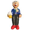 Feestpop man op vat bier 80 jaar 4 meter