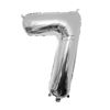 Folie Ballon Zilver cijfer 7