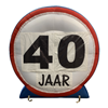 Opblaasbaar verkeersbord 40 jaar