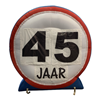 Opblaasbaar verkeersbord 45 jaar