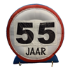 Opblaasbaar verkeersbord 55 jaar