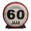 Opblaasbaar verkeersbord 60 jaar