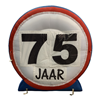 Opblaasbaar verkeersbord 75 jaar