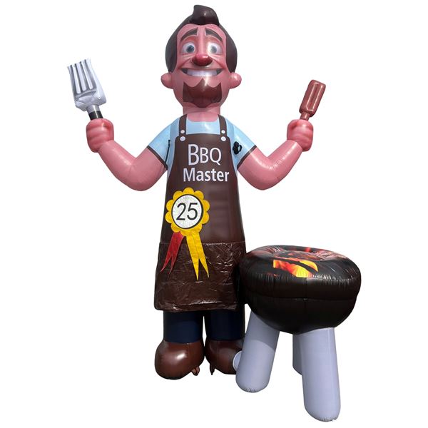 Feestpop BBQ master man 25 jaar 4 meter