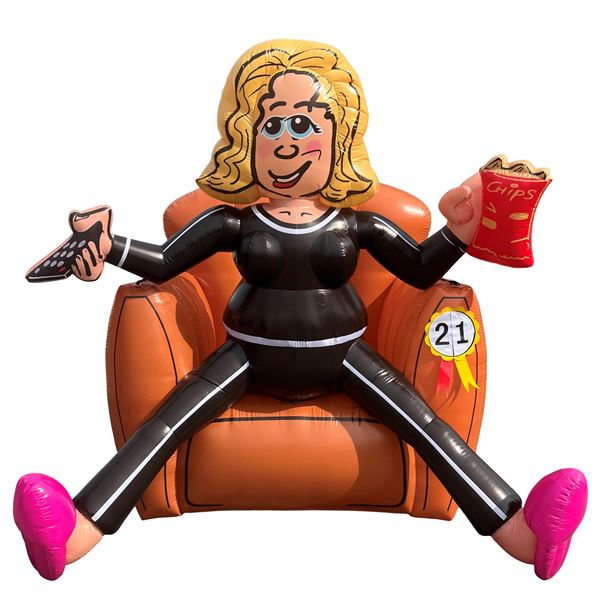 Feestpop bankzitter vrouw 21 jaar 2,5 meter