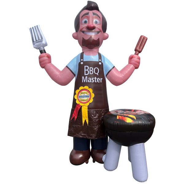 Feestpop BBQ master man pensioen 4 meter