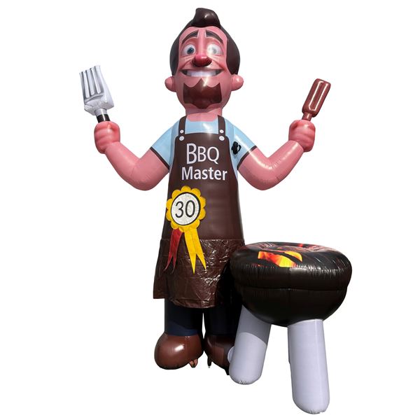 Feestpop BBQ master man 30 jaar 4 meter