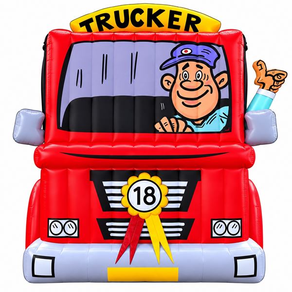 Feestpop trucker man 18 jaar Feestpop trucker man 18 jaar