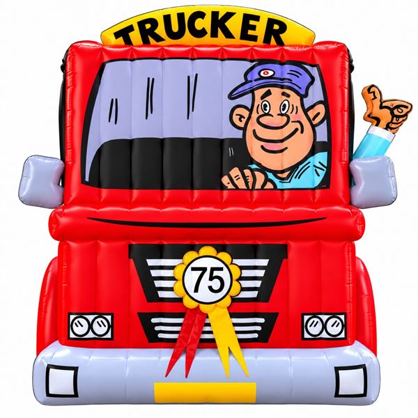 Feestpop trucker man 75 jaar Feestpop trucker man 75 jaar