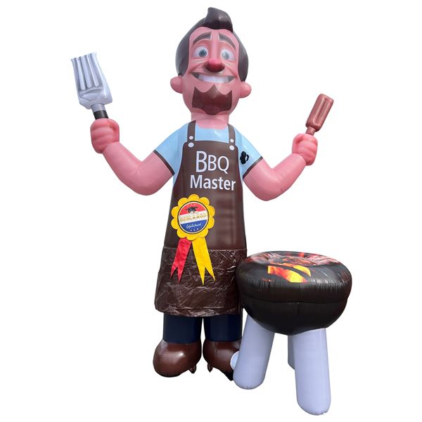 Feestpop BBQ master man geslaagd 4 meter