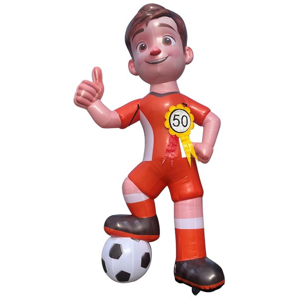 Feestpop voetballer man 50 jaar 4 meter