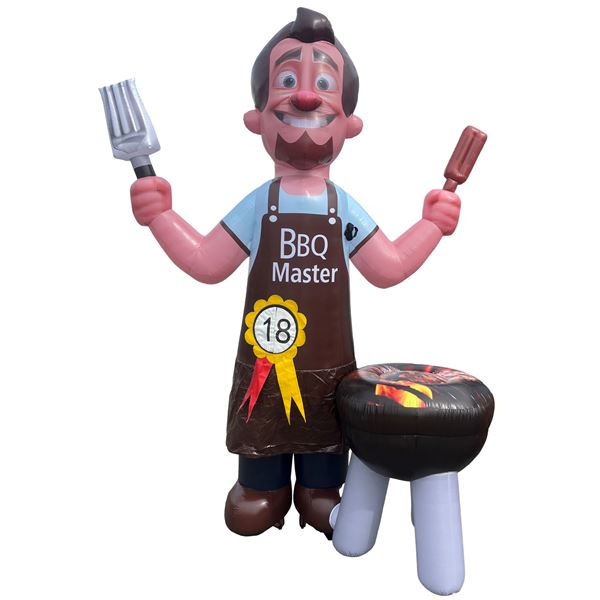 Feestpop BBQ master man 18 jaar 4 meter