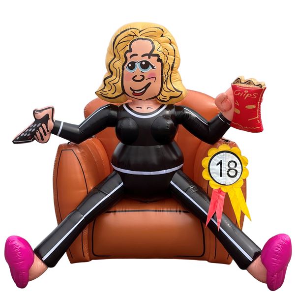 Feestpop bankzitter vrouw 18 jaar 2,5 meter