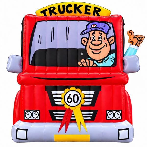 Feestpop trucker man 60 jaar Feestpop trucker man 60 jaar