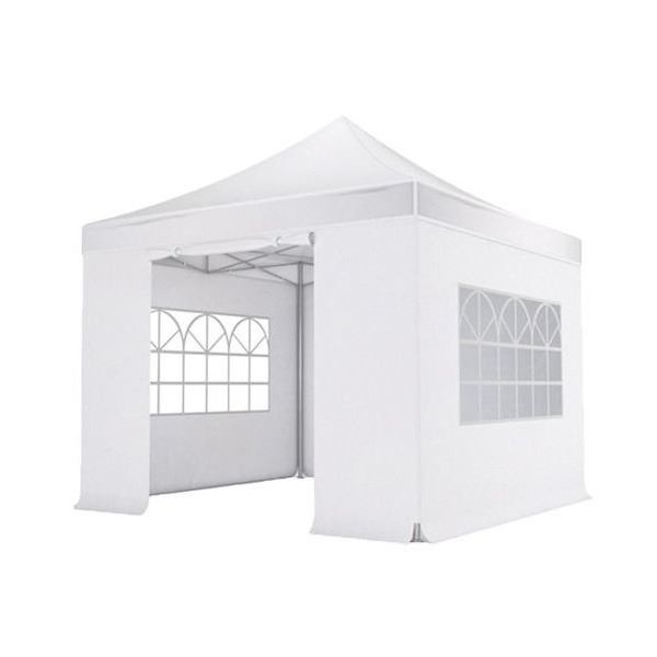 Easy-up tent 4 x 4 meter wit (incl. opbouw)