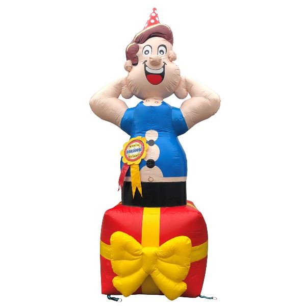 Feestpop man cadeau Pensioen 4 meter