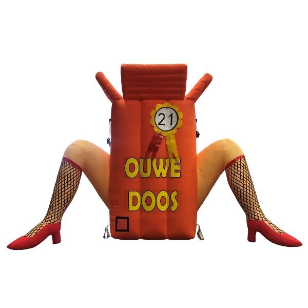 Opblaasbare ouwe doos 21 jaar