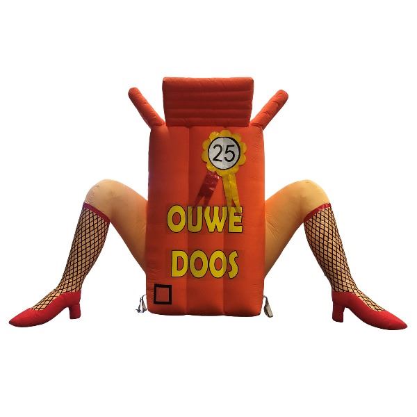 Opblaasbare ouwe doos 25 jaar