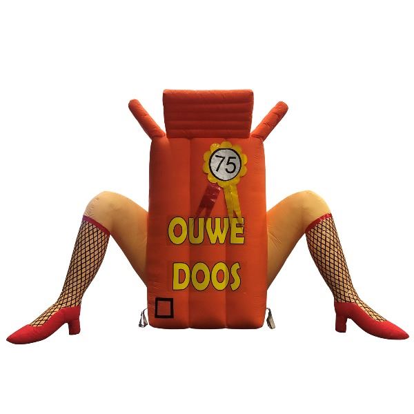 Opblaasbare ouwe doos 75 jaar