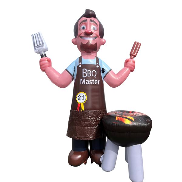 Feestpop BBQ master man 21 jaar 4 meter
