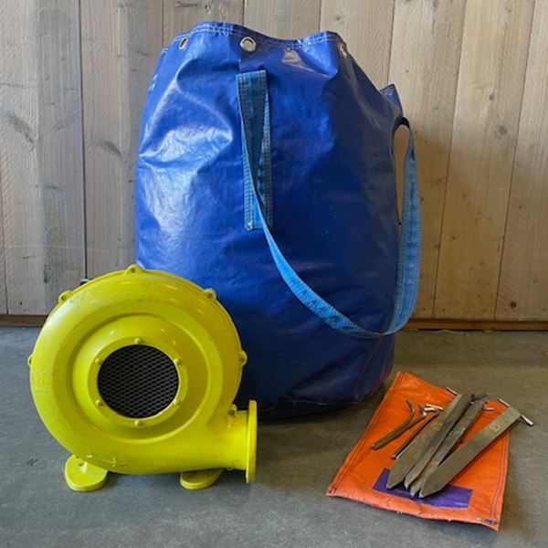 Feestpop vrouw padel 50 jaar 4 meter