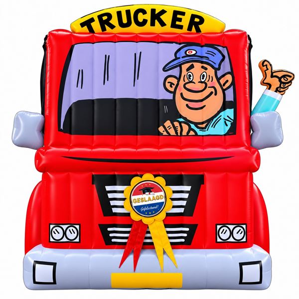Feestpop trucker Geslaagd Feestpop trucker Geslaagd