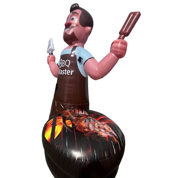 Feestpop BBQ master abraham 50 jaar 4 meter