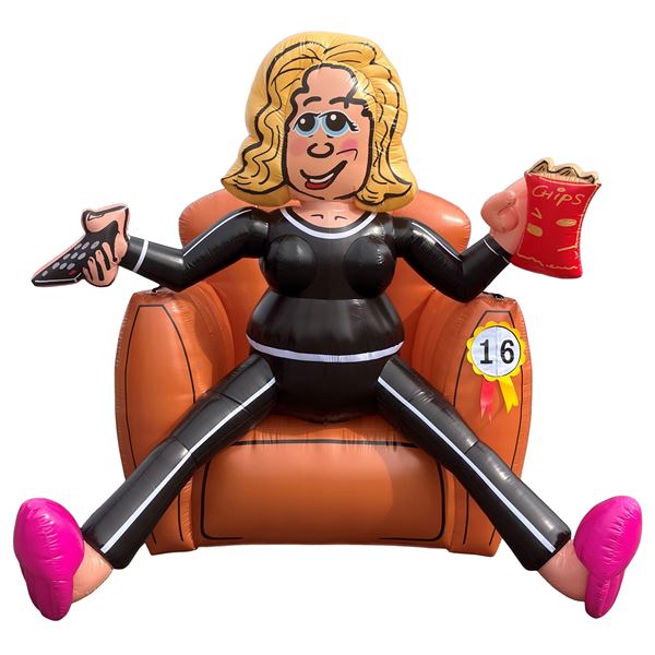 Feestpop bankzitter vrouw 16 jaar 2,5 meter