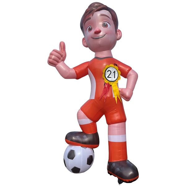 Feestpop voetballer man 21 jaar 4 meter