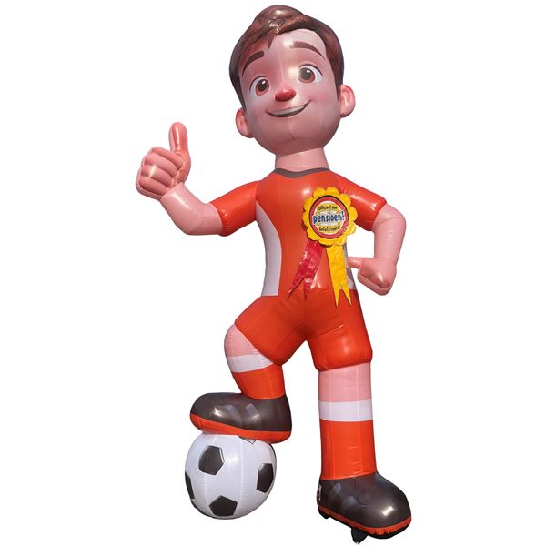 Feestpop voetballer man pensioen 4 meter