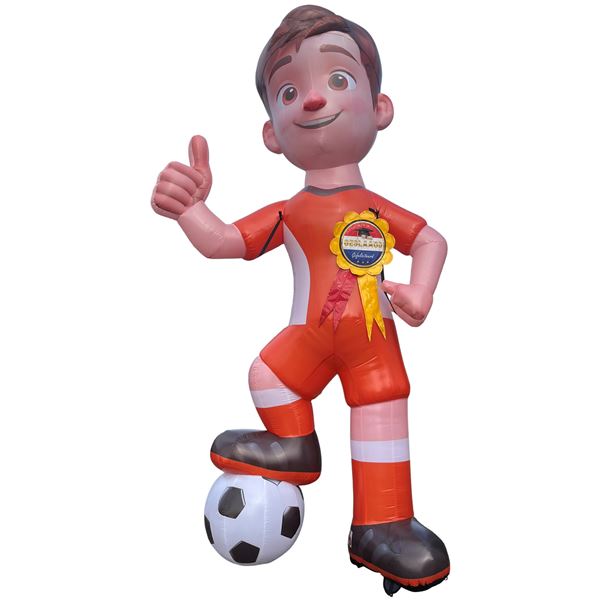 Feestpop voetballer man geslaagd 4 meter