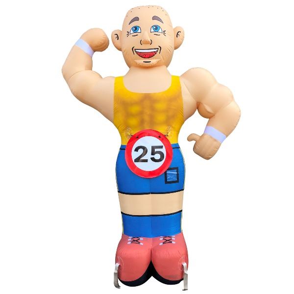 Feestpop gespierde man 25 jaar 3,5 meter