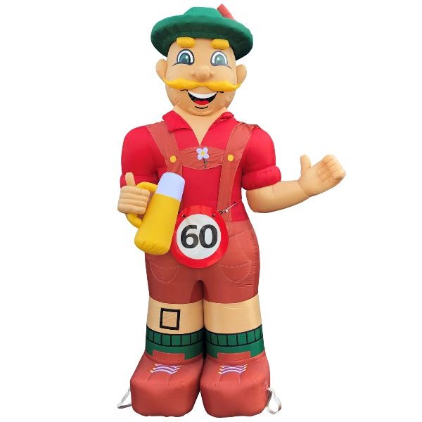 Feestpop tirolerman 60 jaar 4 meter