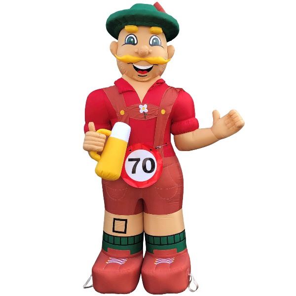 Feestpop tirolerman 70 jaar 4 meter