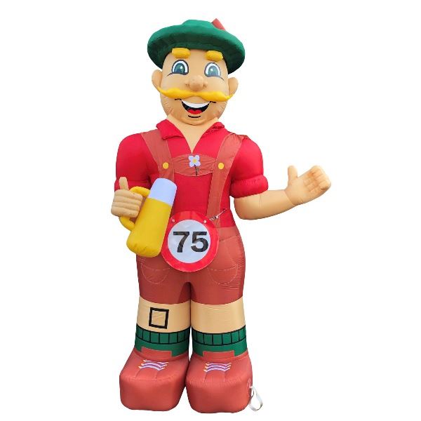 Feestpop tirolerman 75 jaar 4 meter