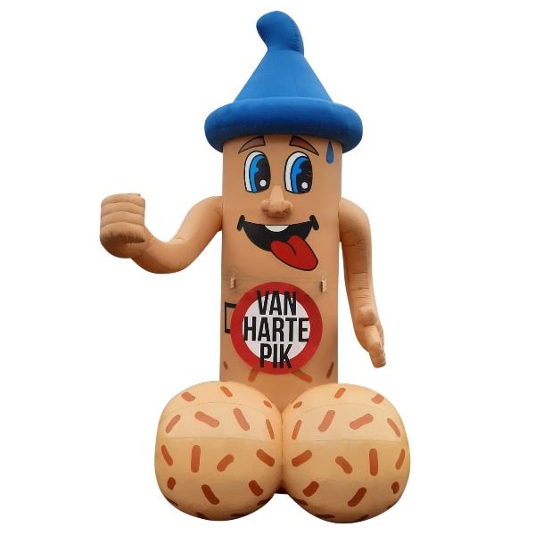 Opblaasbare ouwe lul (van harte pik)