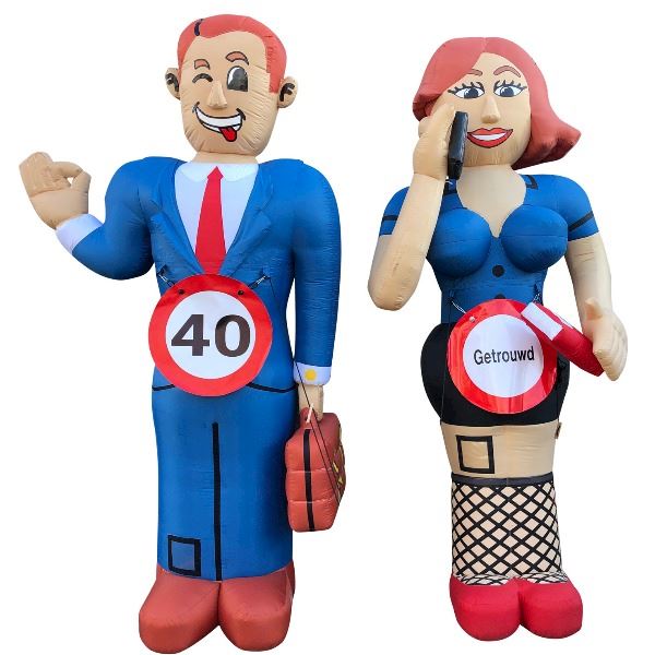 Feestpop 40 jaar getrouwd (kantoorset)